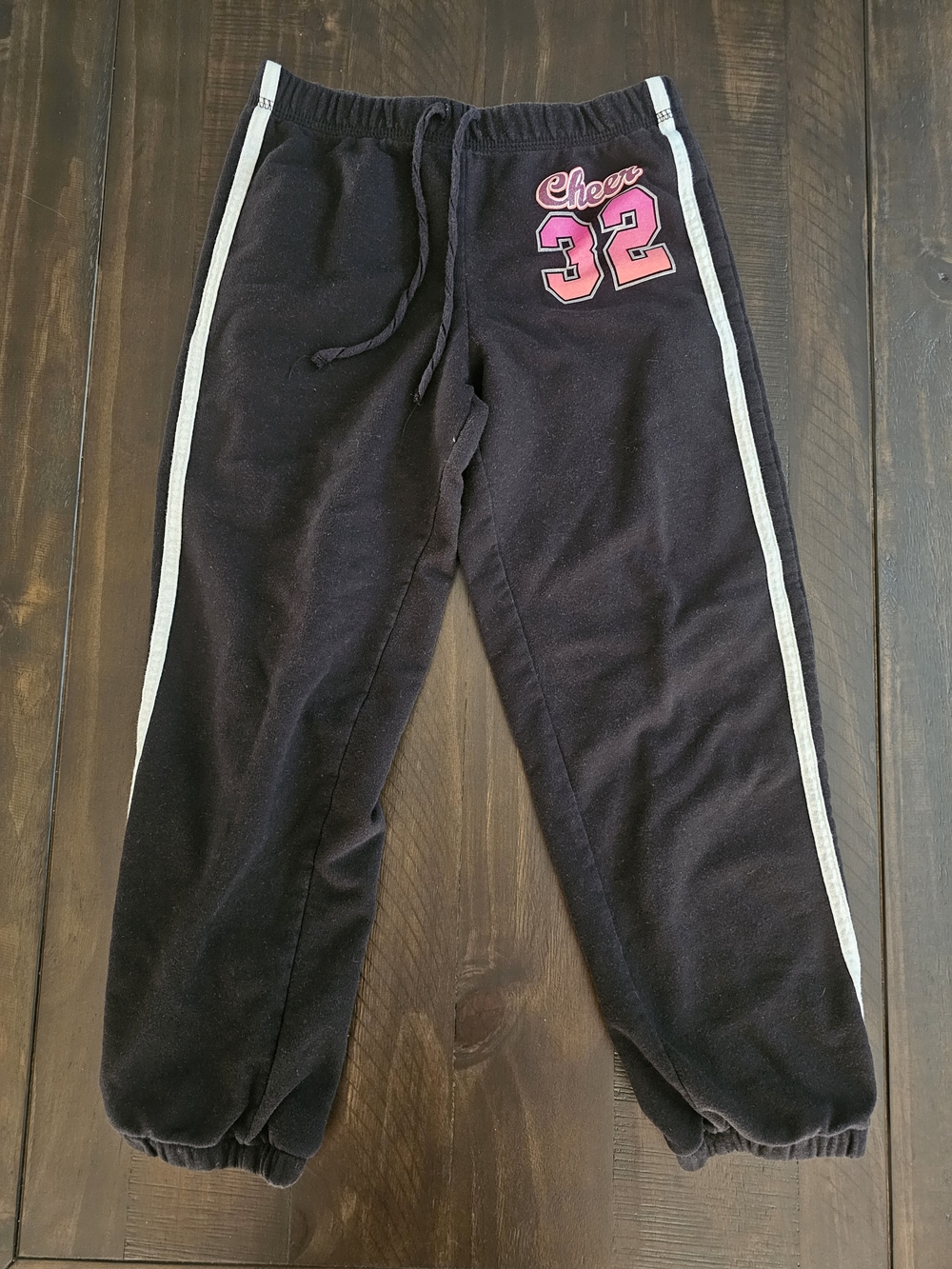 Kids Black Cheer 32 Jogger Sweatpants
